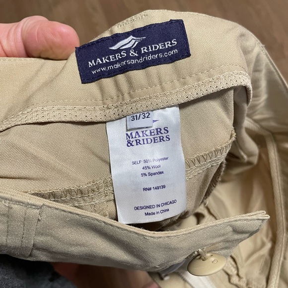 Makers and Riders wool blend traveller pants 31x32 - Picture 6 of 6